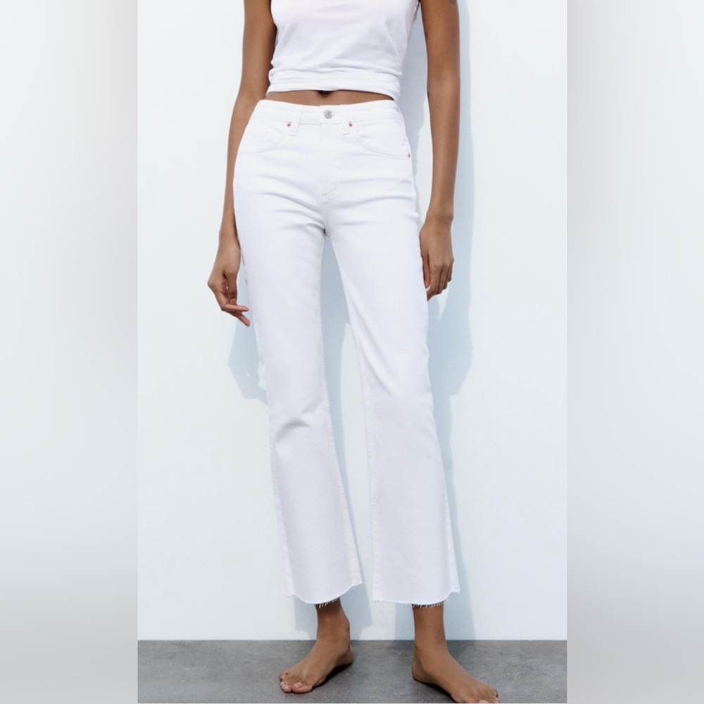 Zara High Rise Flare Jeans
